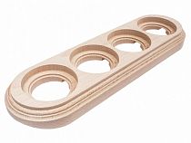 Рамка 4 постовая (Натурэль на бревно,320мм) Bironi