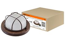 Светильник ЖКХ НПБ1302 венге круг с реш. 60Вт IP54  TDM