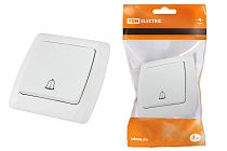 Кнопка звонковая 6А белая "Онега"  TDM