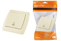 Кнопка звонковая 6А сл. кость "Онега"  TDM