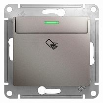 Glossa Платина Выключатель карточный, сх.6, 10AX Systeme Electric (Schneider Electric)