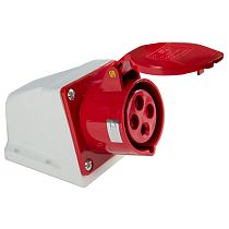 Розетка стационарная наружная TS-114 3P+PE 16А 400В IP44  ЭНЕРГИЯ