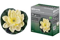 Светильник "Кувшинка желтая", на солнечных батареях, меняет цвет, водный,  TDM