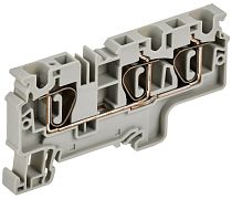ARMAFIX Клемма пружинная CX6-3 6мм2 трехконтактная серая IEK