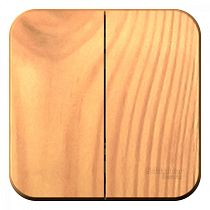 Blanca открытая установка с изолированной пластиной Ясень Выключатель 2 клавишный  10А Systeme Electric (Schneider Electric)