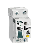 АВДТ 1P+N 6А 30мА A х-ка C ДИФ-103 4.5кА