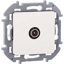 INSPIRIA Розетка TV проходная белый