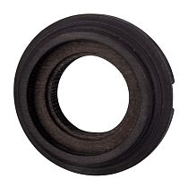 Рамка Лизетта однопостовая Угольно-черный на бревно 200мм Bironi