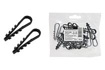 Дюбель-хомут ДХК-25 для круглого кабеля 19-25мм нейлон черный (100шт)  TDM