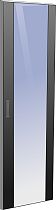 Дверь стеклянная ITK LINEA N 600мм для шкафа 24U черная IEK