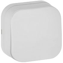 GLORY Выключатель 1-клавишный для открытой установки 10А ВС20-1-0-ХБм белый матовый IEK