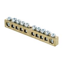 Шина PEN "ноль-земля" (6х9мм) 10 отверстий латунь крепеж по центру розничный стикер EKF PROxima Шина PEN "ноль-земля" (6х9мм) 10 отверстий латунь крепеж по центру розничный стикер EKF PROxima