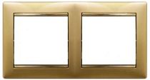 VALENA DIY Рамка 2-местная золото матовое