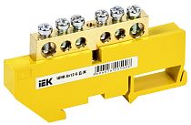 Шина PE "земля" на DIN-изоляторах ШНИ-8х12-6-Д-Ж  IEK