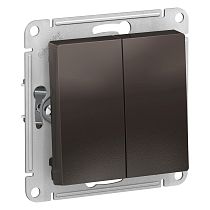 AtlasDesign Мокко Выключатель 2 клавишный сх.5, 10АХ Systeme Electric (Schneider Electric)