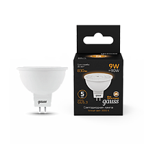 Лампа светодиодная Gauss MR16 9Вт 830lm 3000K GU5.3 Лампа светодиодная Gauss MR16 9Вт 830lm 3000K GU5.3