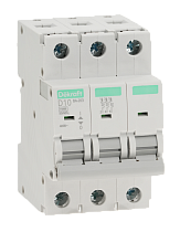 Автоматический выключатель 3P 10A х-ка D ВА-203 15кА DEKraft