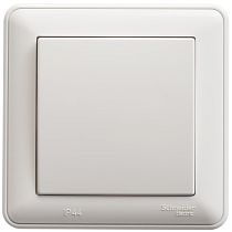 Wessen 59 Aqua Белый Переключатель 1 клавишный , 10AX, IP44, (в сборе с рамкой) Systeme Electric (Schneider Electric)
