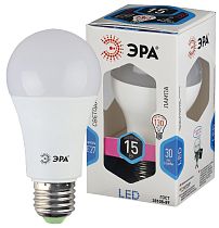 Лампа светодиодная ЭРА STD LED A60-15W-840-E27 груша нейтральный белый свет Лампа светодиодная ЭРА STD LED A60-15W-840-E27 груша нейтральный белый свет