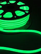 Неон гибкий круглый SMD2835-120 LED/м-220 В-6,5 Вт/м-IP67-зелёный (25м)  TDM