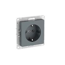 AtlasDesign Грифель Розетка с заземлением, 16А, мех., быстрозажим. клемм