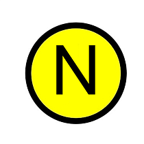 Наклейка "N" (d20мм.) EKF PROxima Наклейка "N" (d20мм.) EKF PROxima