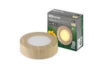Светильник накладной светодиодный круг "Даунлайт" СПО (сосна) 6 Вт 120*32 мм 3000К  TDM