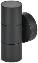 LIGHTING Светильник уличный 5113 настенный под лампу 2хGU10 IP65 черный  IEK