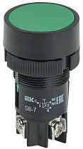 Кнопка SВ-7 "Пуск" зеленая 1з+1р d22мм/240В  IEK