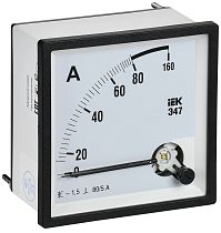 Амперметр Э47 80/5А класс точности 1,5 96х96мм  IEK Амперметр Э47 80/5А класс точности 1,5 96х96мм  IEK