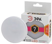 Лампа светодиодная ЭРА STD LED GX-7W-827-GX53 таблетка теплый белый свет