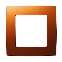 Рамка для выключателей и розеток одинарная ЭРА 12 12-5001-24 пластик охра