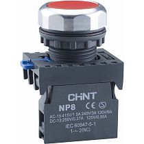 Кнопка управления NP8-01BN/4 без подсветки, самовозв., красный, 1НЗ, IP65 (R) CHINT Кнопка управления NP8-01BN/4 без подсветки, самовозв., красный, 1НЗ, IP65 (R) CHINT