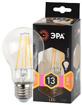 Лампа светодиодная ЭРА F-LED A60-13W-827-E27 филамент груша теплый белый свет Лампа светодиодная ЭРА F-LED A60-13W-827-E27 филамент груша теплый белый свет