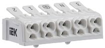 Клемма пружинная соединительная КСПн5-3L+N+PE  IEK Клемма пружинная соединительная КСПн5-3L+N+PE  IEK