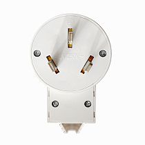 Вилка для плиты 32А 250В цв. бел.