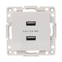 Стокгольм Механизм Розетки USB 2-местной 2,1А белый EKF PROxima Стокгольм Механизм Розетки USB 2-местной 2,1А белый EKF PROxima