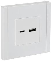 FORTE&PIANO Розетка USB A+C 18Вт FP251 белый IEK