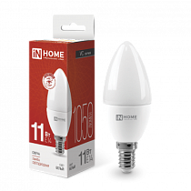 Лампа светодиодная LED-СВЕЧА-VC 11Вт 230В Е14 4000К 1050Лм IN HOME Лампа светодиодная LED-СВЕЧА-VC 11Вт 230В Е14 4000К 1050Лм IN HOME