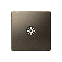 ArtGallery Мокко TV Розетка проходная 4DB, механизм Systeme Electric (Schneider Electric)