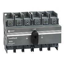 Рубильник   63A 3P реверсивный c рукояткой для прямой установки TwinBlock EKF