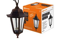 Светильник садово-парковый НСУ 06-60-001 шестигранник, подвес, пластик, медь  TDM