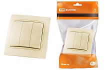 Выключатель 3 кл. 10А сл. кость "Таймыр"  TDM