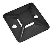 Площадка самоклеящаяся 25х25 черная под хомуты  IEK