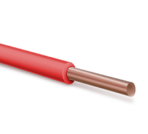 Кабель ПуВ (ПВ-1) 4 красный ГОСТ (НКЗ)