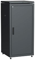 ITK Шкаф сетевой 19" LINEA N 18U 600х600 мм металлическая передняя дверь черный IEK