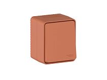 AtlasDesign PROFI IP54 О/У 1-клавишный ПЕРЕКЛЮЧАТЕЛЬ 10 АХ, ТЕРРАКОТОВЫЙ Systeme Electric (Schneider Electric)