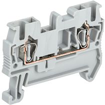 Клемма пружинная КПИ 2в-2.5 31А серая  IEK