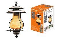 Светильник садово-парковый "Рим" 60 Вт, подвес, алюм., янтарное/кофейный, Е27,  TDM