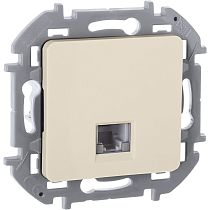 INSPIRIA Розетка телефонная RJ11 слоновая кость INSPIRIA Розетка телефонная RJ11 слоновая кость